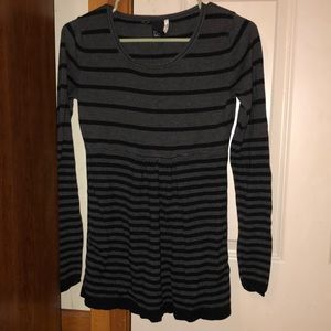 H&M STRIPPED BABYDOLL TOP